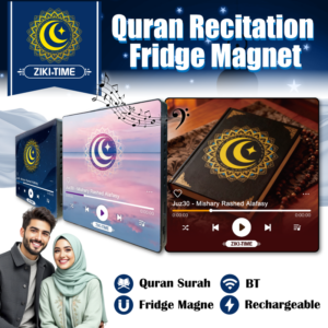 ZIKITIME Juz 30 Quran fridge magnet speaker with Bluetooth and volume control