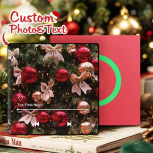 Christmas music fridge magnet custom photo audio magnet with bluetooth speaker