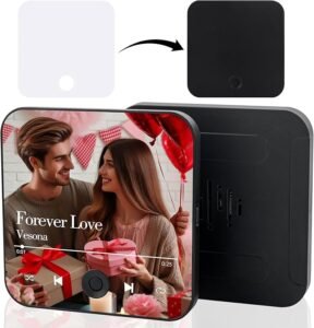 bluetooth music fridge magnet with custom photo diy design and type c charging