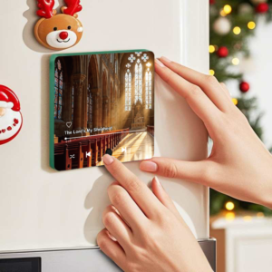 Bible audio fridge magnet speaker with LED light and Bluetooth custom Christian gift