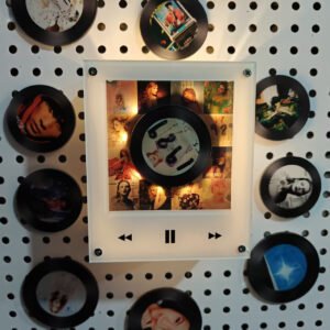 Personalized NFC Vinyl Design Music Fridge Magnet with Custom Photo & Song
