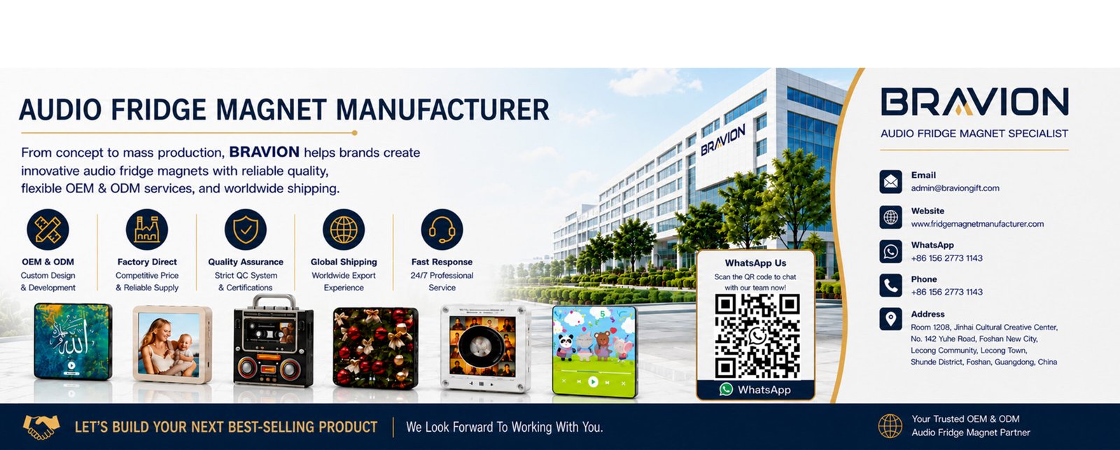 BRAVION Audio Fridge Magnet Manufacturer