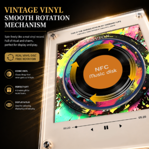 Graffiti NFC music fridge magnet with 9 interchangeable music discs